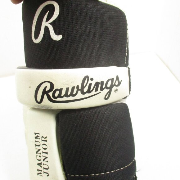 Vintage Rawlings 969 Magnum Juniorr Hockey Gloves 14" - 35.5 cm Black & White - Picture 9 of 10